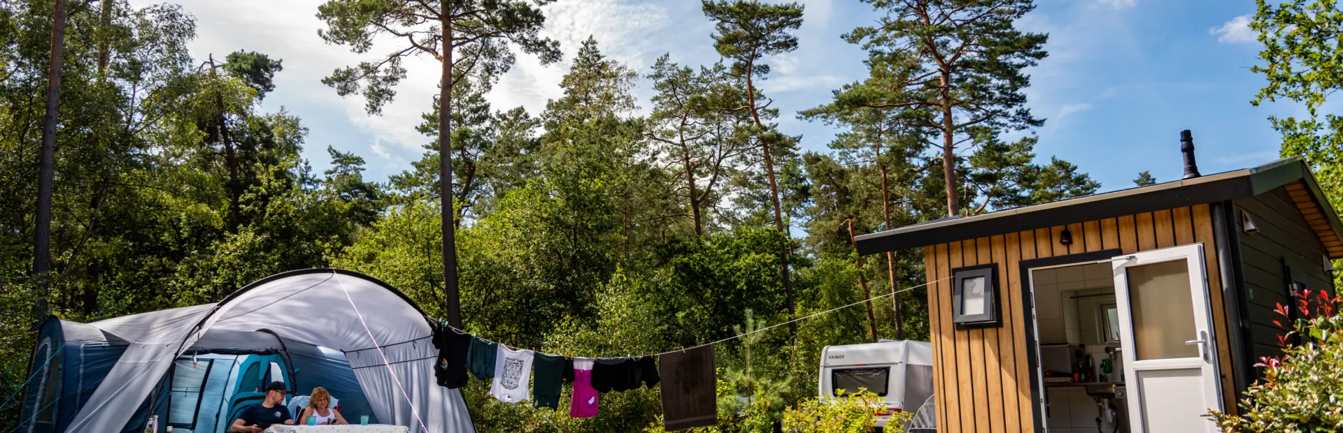 Camping De Haeghehorst kamperen met prive sanitair