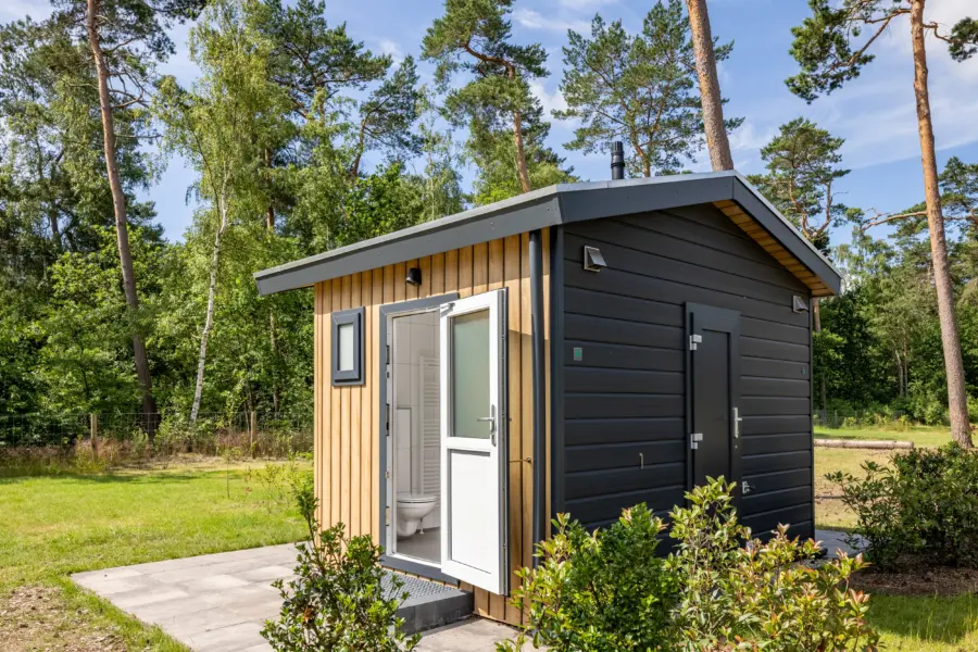 Haeghehorst kamperen privé sanitair