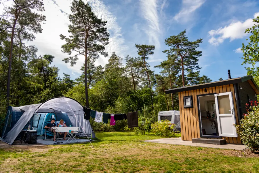 Camping De Haeghehorst kamperen met prive sanitair
